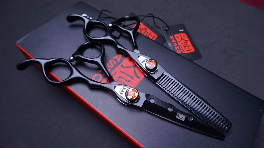 6.0kasho scissors กรรไกรตัดผมคาสโซ่ขนาด6.0