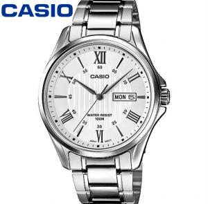 ภาพหน้าปกสินค้าST200/Casio นาฬิกาข้อมือผู้ชาย เลขโรมัน กันน้ำ 100M สายสแตนเลส รุ่น MTP-1384 ที่เกี่ยวข้อง