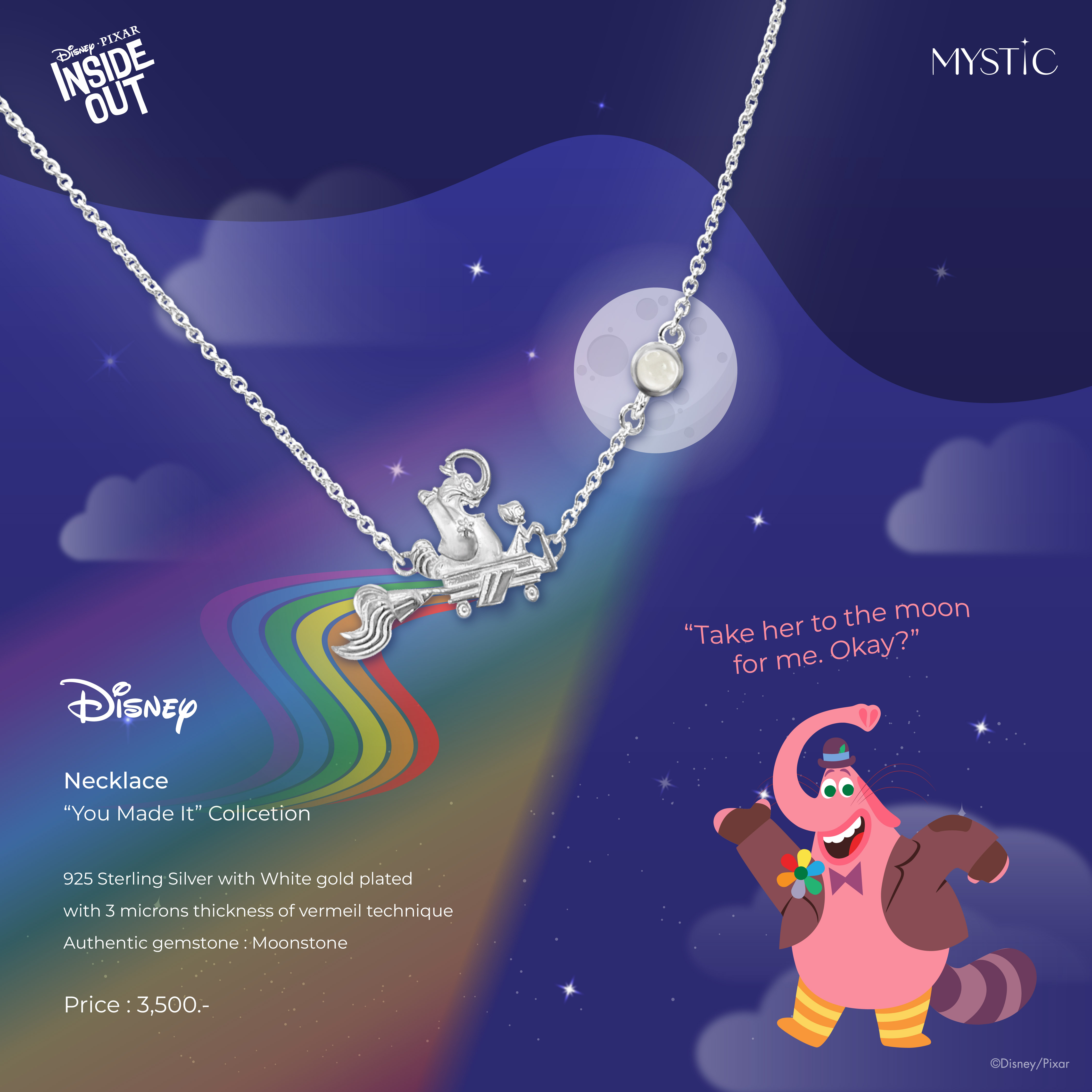" I'll take you to the moon for a rocketship ride! " - Embarking on Adventures with Our Imaginary Friends - Necklace ราคา 3,500 บาท*ส่งฟรี
