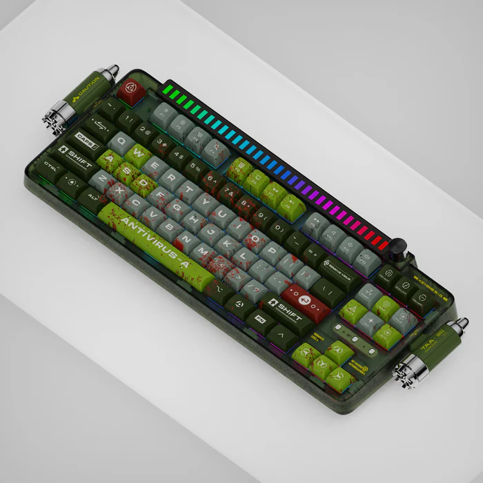 KeysMe Lunar 01 Mechanical Keyboard Ghost Ship Customerized mechanical keyboard e-sports 2.4G wireless Bluetooth three-mode keyboard ราคา 12,869 บาท*ส่งฟรี