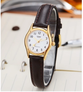 สินค้า CASIO นาฬิกาข้อมือผู้หญิง รุ่น LTP-1094Q-7B5RDF สายหนัง (สินค้าขายดี) มั่นใจ ของแท้ 100% ประกันศูนย์ 1 ปีเต็ม