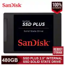 ภาพขนาดย่อของภาพหน้าปกสินค้าSanDisk SSD PLUS 3D NAND 2.5" SATA Solid State Drive Max. 560MB/s ((120G/240G/480G/960G) เหมาะสำหรับโน๊ตบุ๊คและเดสก์ท็อป1-3 วัน รับประกัน 3 ปี จากร้าน Woof บน Lazada