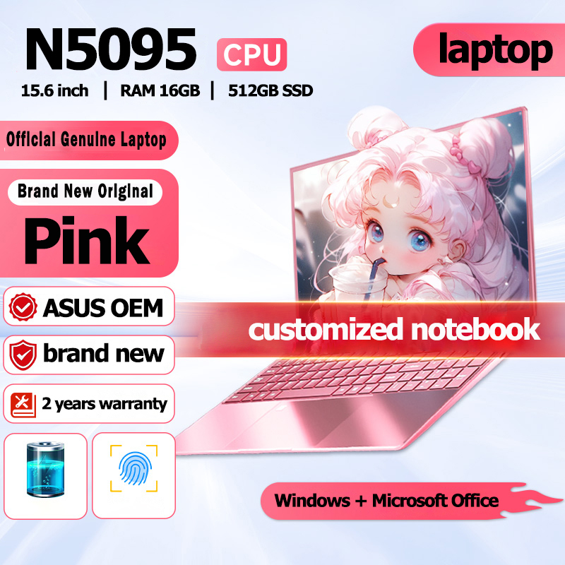【suitable for girls gift】ASUS & Mistme 2024 NEW Core i7 Pink Notebook RAM 8GB 512GB SSD Business Office Netbook Octa Core 2.9GHz Laptop Windows 10/11 Gaming Notebook PC Full Featured Metal Portable IPS Netbook 3-year warranty ราคา 14,993 บาท*ส่งฟรี