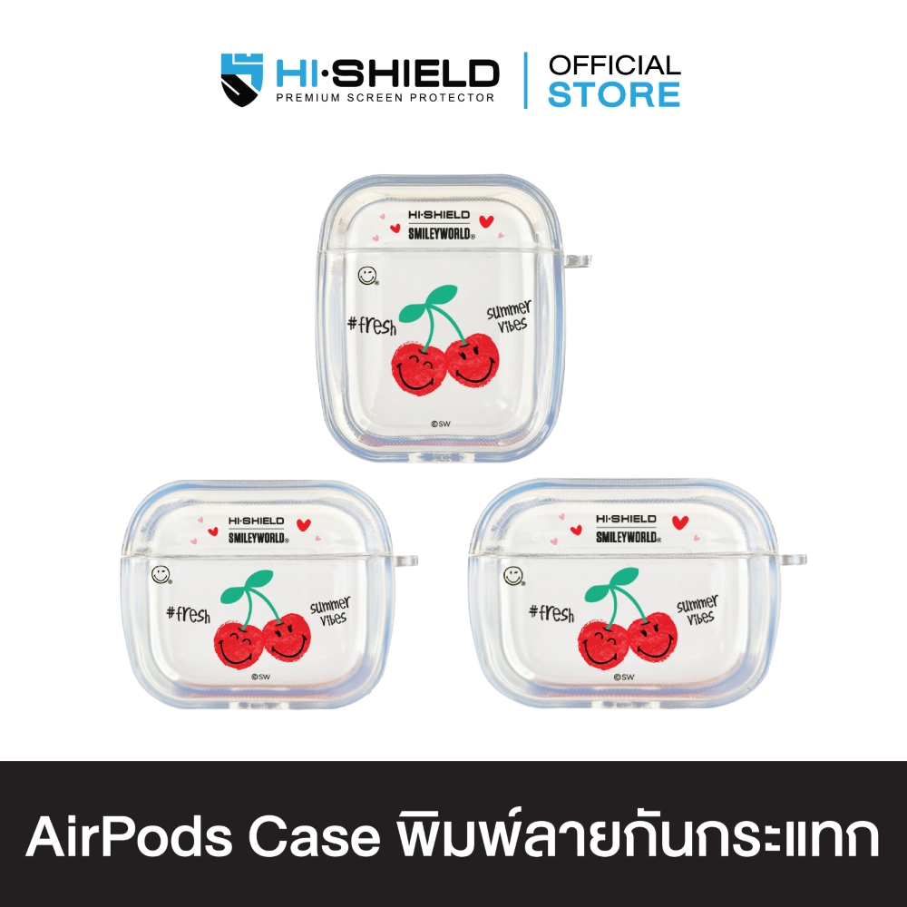 HI-SHIELD AirPods Case เคสกันกระแทกแอร์พอด รุ่น Smileyworld Fruity3 ราคา 650 บาท*ส่งฟรี