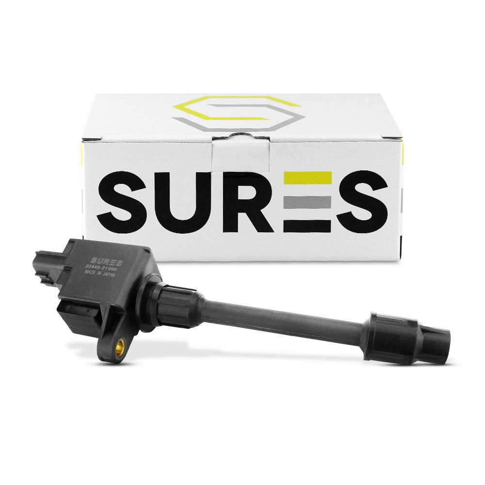 คอยล์จุดระเบิด NISSAN CEFIRO A33 ตัวยาว หลัง VQ20DE / VQ30DE ตรงรุ่น - SCN-020 - SURES MADE IN JAPAN - คอยล์หัวเทียน คอย์ไฟ นิสสัน เซฟิโร่ 22448-2Y000 ราคา 979 บาท*ส่งฟรี