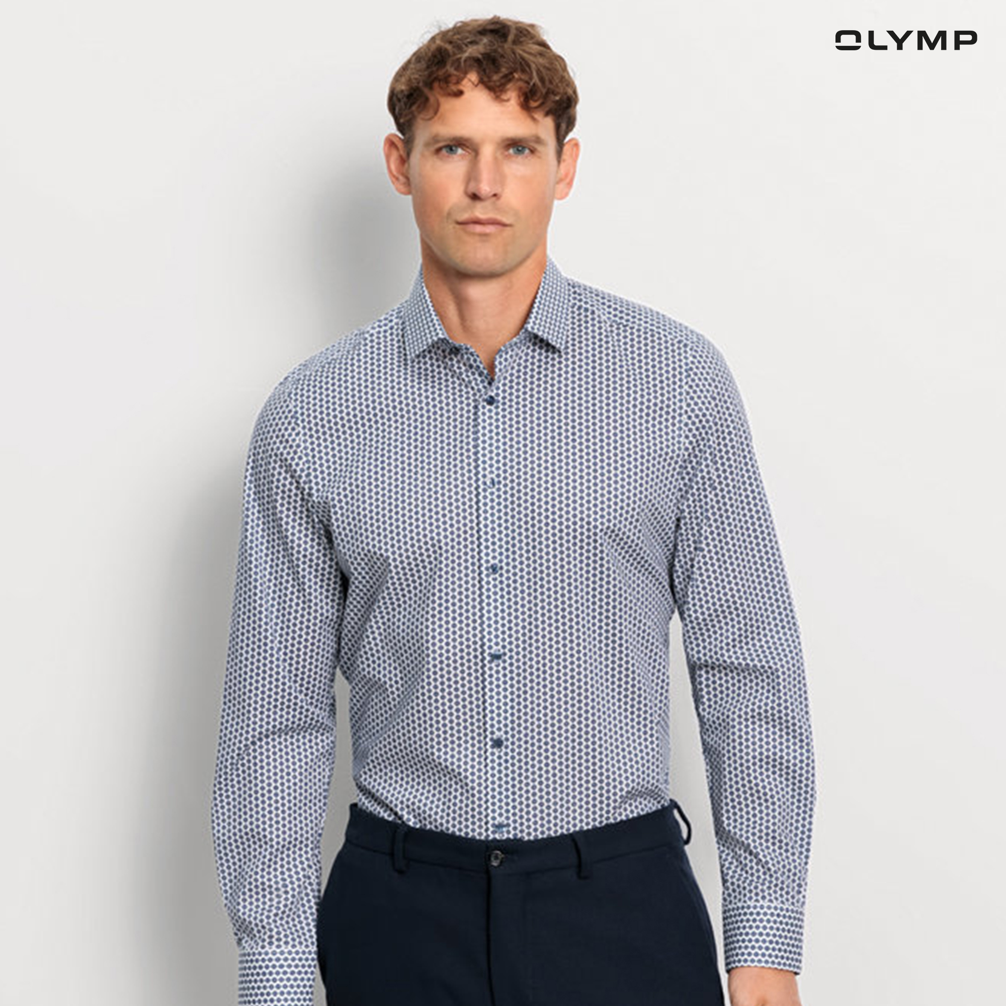 OLYMP Level Five, body fit, Business Shirt, Modern Kent, Green ราคา 1,590 บาท*ส่งฟรี