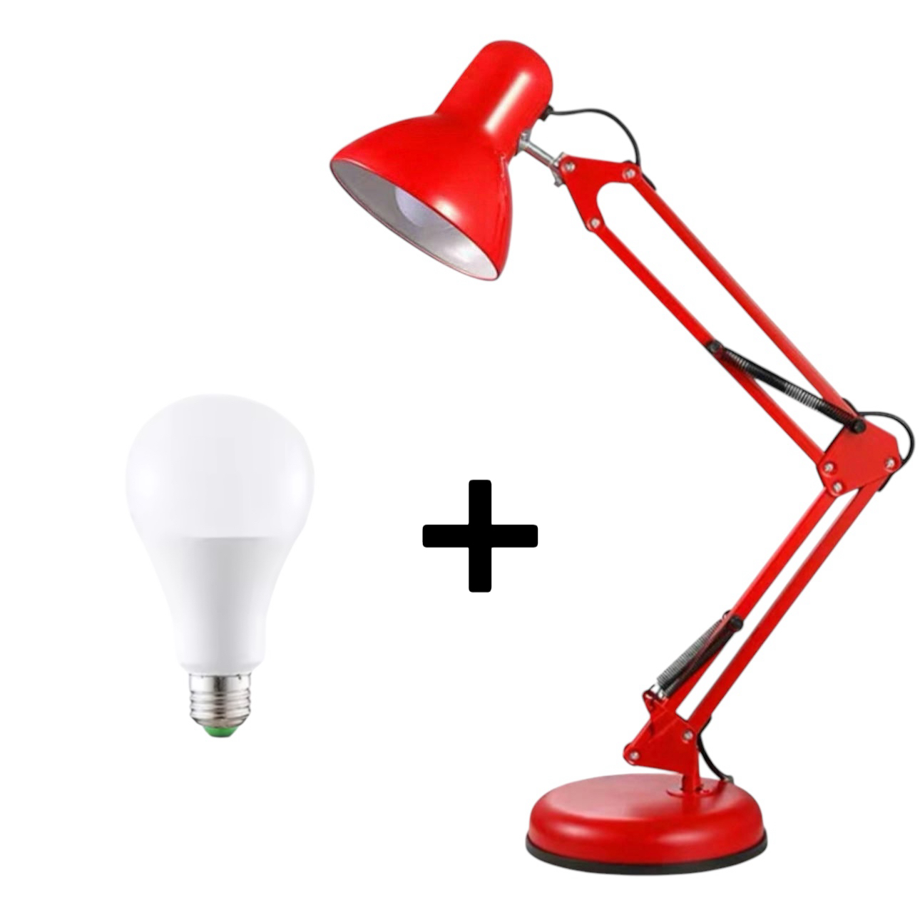 โคมไฟตั้งโต๊ะแบบหนีบ โคมไฟตั้งโต๊ะ โคมไฟอ่านสือ LED ขั้วหลอดไฟ E27 โคมไฟอ่านหนังสือ table lamp โคมไฟแบบหนีบ ปรับระดับได้รอบทิศทาง