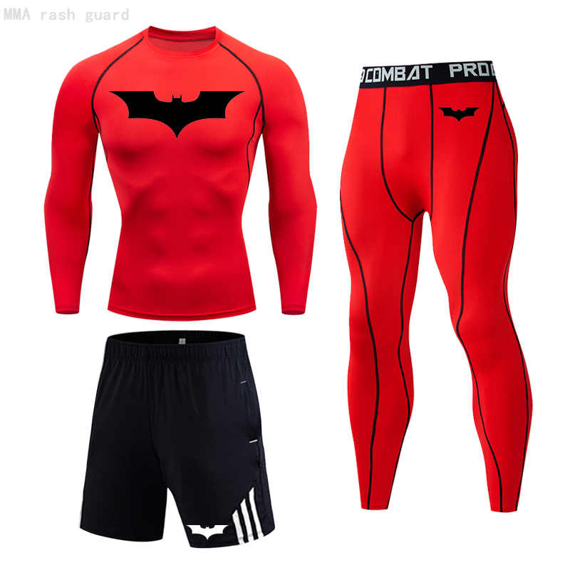 Track suit Men Sports Thermal underwear Top Warm Sweat suit Running Leggings  Winter First layer rashguard Compression sportswear - AliExpress
