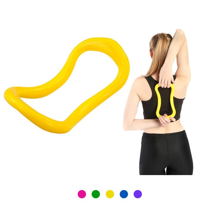 หวงโยคะวงกลมสำหรับการยืดกล้ามเนื้อและการออกกำลังกาย, การออกกำลังกายนวดเครื่องมือการฝึกสำหรับออกกำลังกาย พิลาทิสมี 5 สีใช้ได้   Yoga Circle Ring for Stretching and Exercise, Fitness Massage Training Tool for Pilates, 5 Colors Avaliable