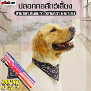 intime mall ปลอกคอสุนัข สินค้าขายดี Neckerchief ปลอกคอสัตว์เลี้ยง มีปกเสื้อผ้าพันคอปรับขนาดได้ dog collar pet collar แบบนานาชาติ ผ้าพันคอสุดชิค สามเหลี่ยม ปลอกคอแมว พันธุ์เล็ก พันธุ์ใหญ่  รุ่นวิจเทจ เครื่องประดับสัตว์เลี้ยง แฟชั่นสัตว์เลี้ยง ผ้าพันคอหมา