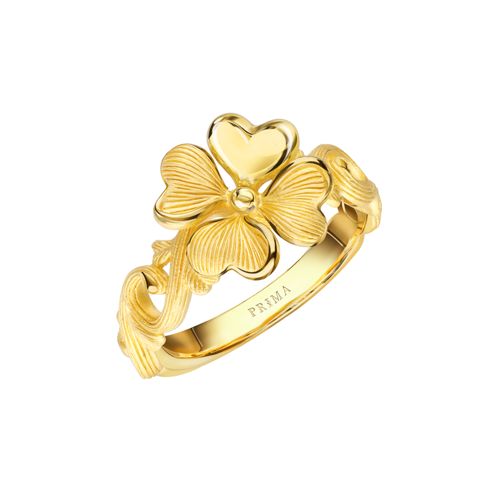 Prima 99.9% Gold Ring in the Shape of a Lucky Flower (Lucky Flower Collection) 111R2971-01 ราคา 51,510 บาท*ส่งฟรี