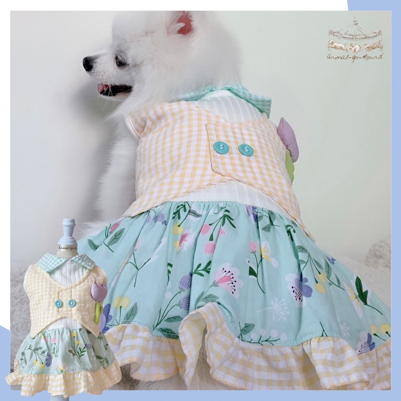 Animal-Go-Round เสื้อผ้าเครื่องแต่งกาย สัตว์เลี้ยง, หมา, แมว, สุนัข รุ่น Tulip Mania Girl ราคา 690 บาท*ส่งฟรี