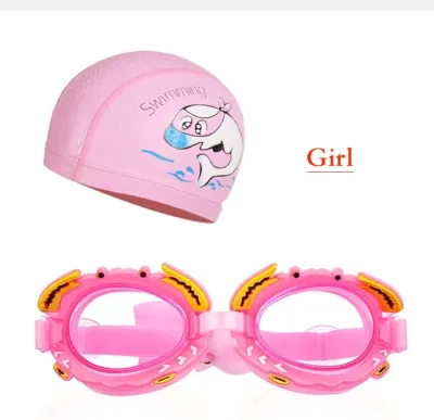 ชุดอุปกรณ์ แว่นว่ายน้ำ สำหรับเด็ก Swim Goggles Set for Kids มีหมวกว่ายน้ำ + แว่นว่ายน้ำ ครบชุด (3)