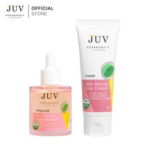 ภาพหน้าปกสินค้า[แถมฟรี JUV Skin Barrier Cica Ampoule  50 ml 1 ชิ้น] Juv Skin Barrier Cica Cream Sea glow & Lava-skinbio 50ml. ช่วยให้ผิวฟื้นตัวจากการถูกทำลาย และช่วยให้ผิวเก็บกักความชุ่มชื้นจาก Hyaluron Acid ได้ยาวนาน ที่เกี่ยวข้อง
