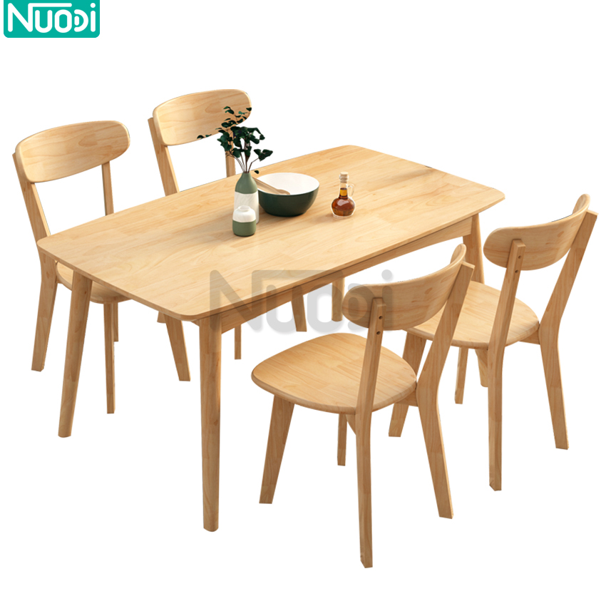 โต๊ะวางของ โต๊ะทำงาน โต๊ะกินข้าวขาไม้ ไม้เนื้อเเข็ง เเข็งเเรง โต๊ะอเนกประสงค์ โต๊ะเขียนหนังสือ มี 3 ขนาดไห้เลือก ลายไม้ เรียบง่าย ราคา 1,472 บาท*ส่งฟรี