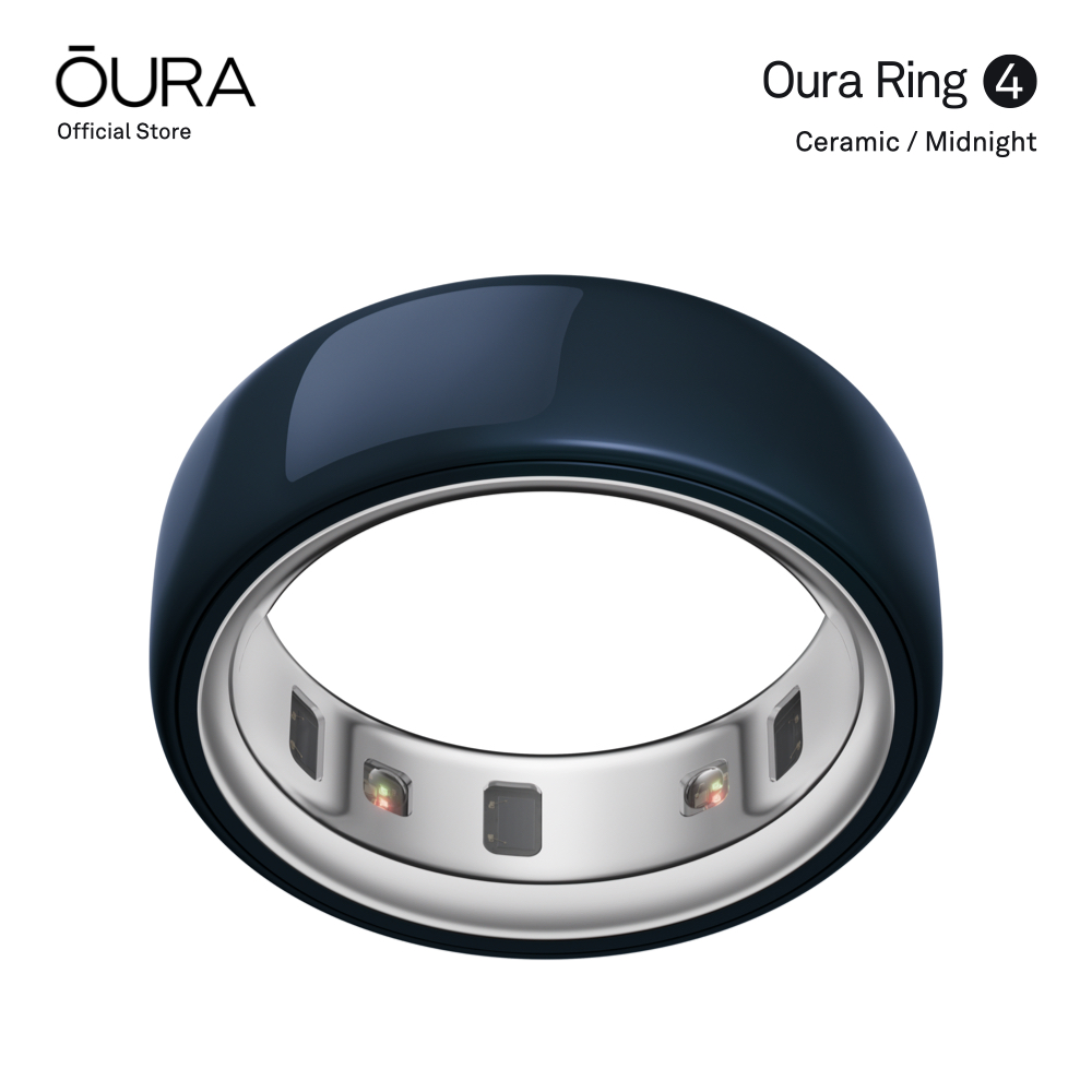 Oura Ring 4 Ceramic, Smart Ring, Ceramic Model, Smart Ring - Health Tracking Ring, Dark Blue / Midnight ราคา 10,000 บาท*ส่งฟรี