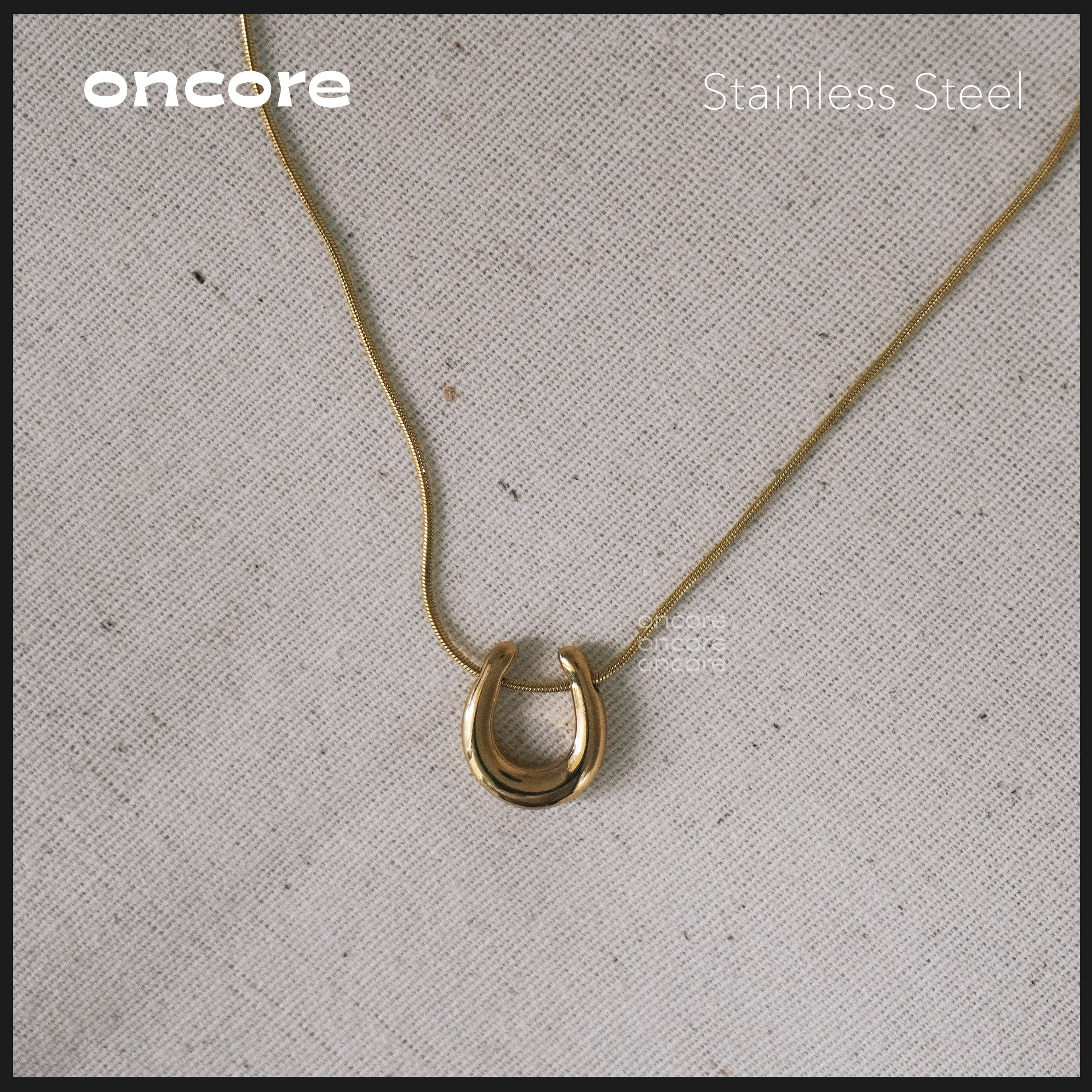Oncore Necklace, Stainless Steel Necklace, Fortune Model, Water-Resistant, Sweat-Resistant (Nickel-Safe) ราคา 490 บาท*ส่งฟรี