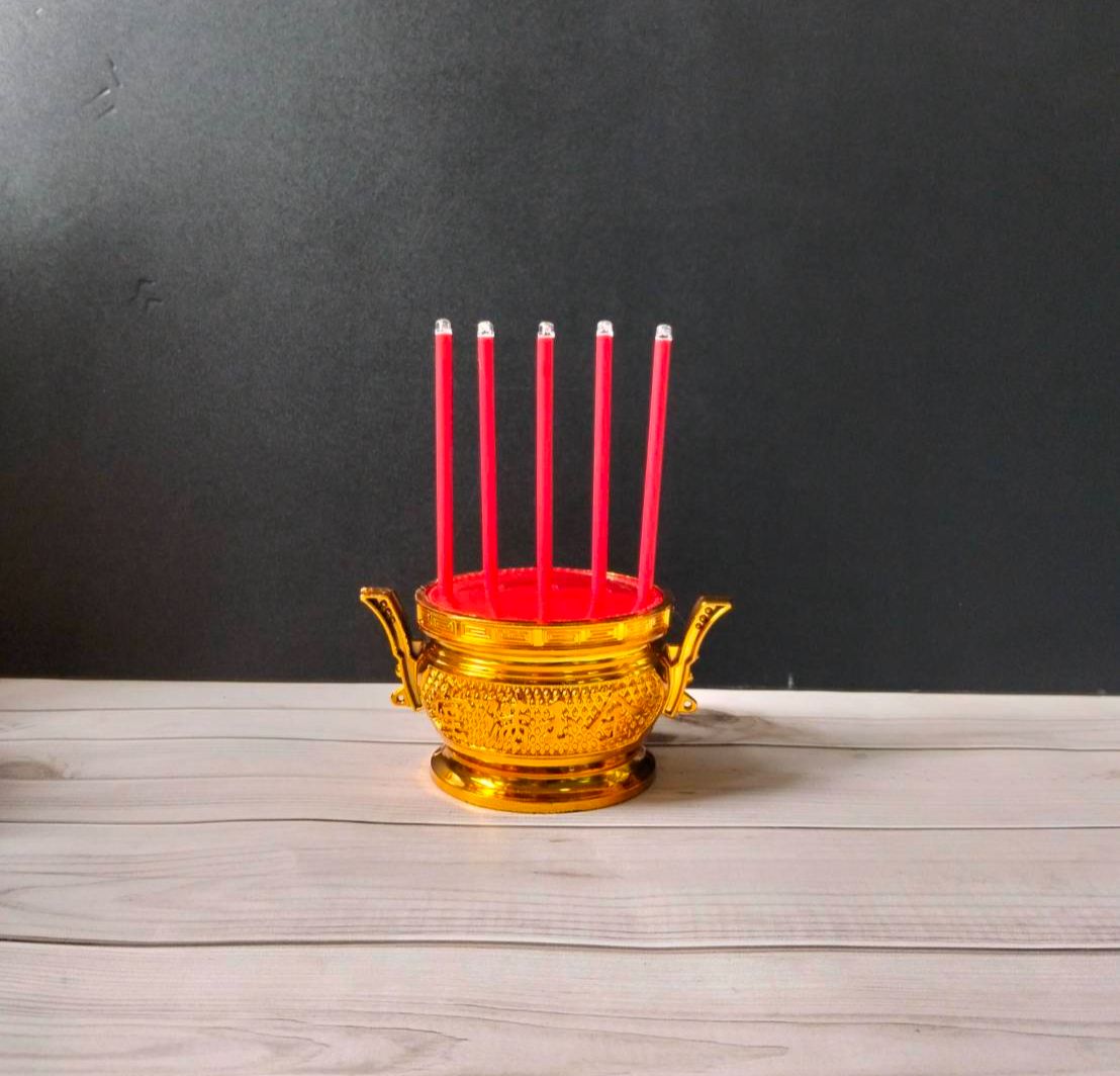 5 Led Incense Burners, Model That Uses Batteries, Saves Energy and Has a Long Service Life No.3565 Lz ราคา 89 บาท*ส่งฟรี