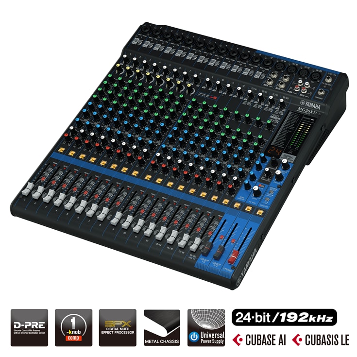 มิกเซอร์ Mixer YAMAHA MG 20 XU ราคา 38,500 บาท*ส่งฟรี