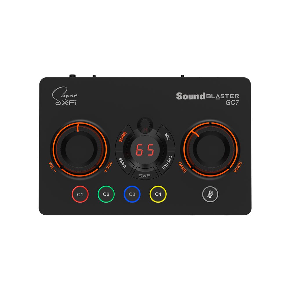 Creative Sound Blaster Gc7 Dac/Amp USB Sound Card USB Sound Card with Buttons to Set Sound 5.1 for Playing and Streaming Games. ราคา 4,890 บาท*ส่งฟรี