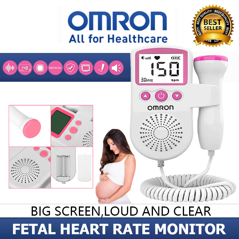 Omron เครื่องฟังหัวใจ เครื่องฟังเสียงหัวใจ ทารกในครรภ์ มี LCD แสดงอัตราการเต้นหัวใจของทารกในครรภ์ Fetal Heart Monitor ราคา 659 บาท*ส่งฟรี
