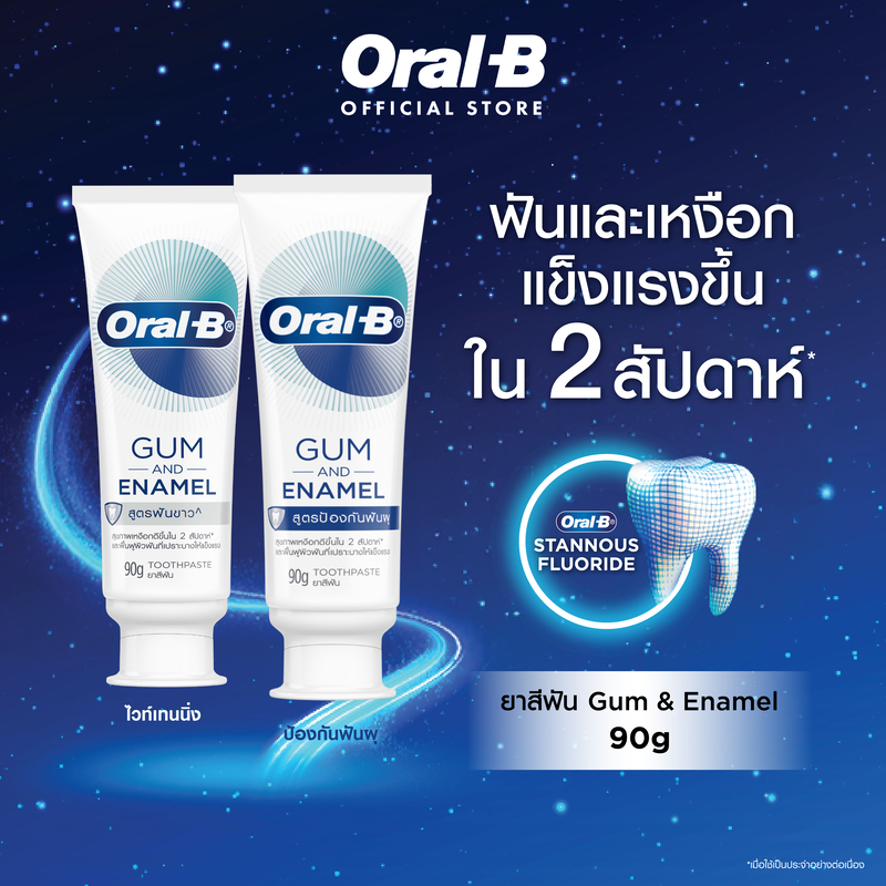 Oral-B ออรัล-บี ยาสีฟัน กัม แอนด์ อินาเมล ออล อะราวนด์ โปรเทคชั่นฟันสะอาด Oral-B Toothpaste Gum and Enamel ราคา 149 บาท*ส่งฟรี