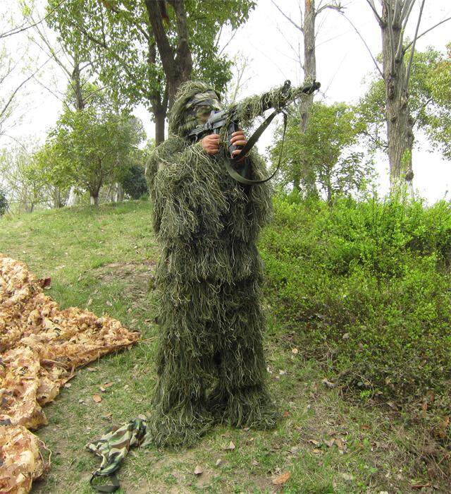 Men Ghillie Blankets/Cover Camouflage Ghillie Suit Hat Handmade