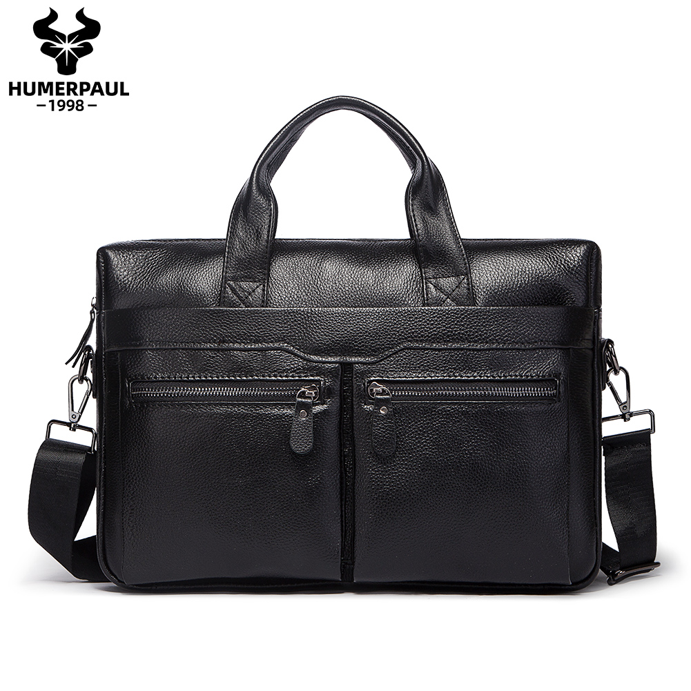 HUMERPAUL Briefcase Messenger Bag Handbag Blakc MH619 ราคา 1,566 บาท*ส่งฟรี