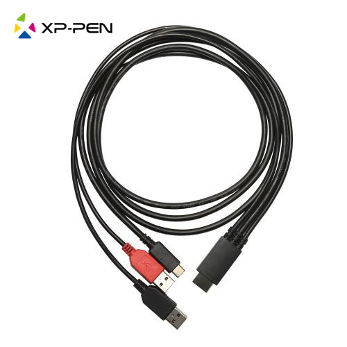 XPPen 3 in 1 cable for Artist 12 pro ราคา 579 บาท*ส่งฟรี