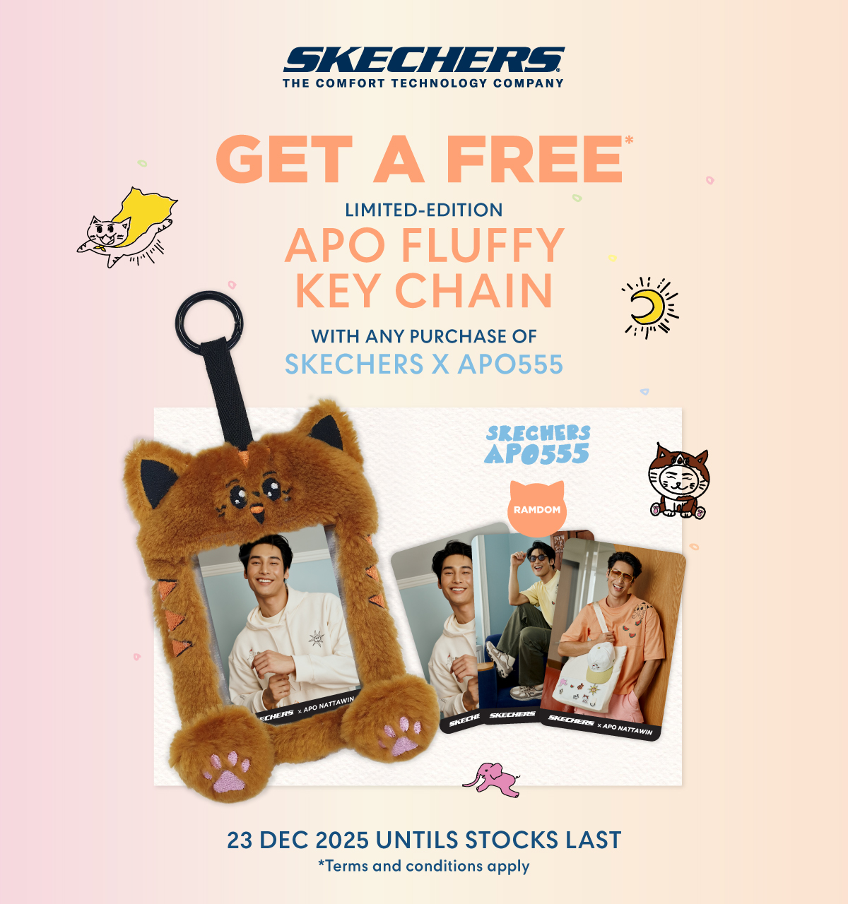 [ของแถมไม่จำหน่าย] SKECHERS APO KEYCHAIN ราคา 5,000 บาท*ส่งฟรี