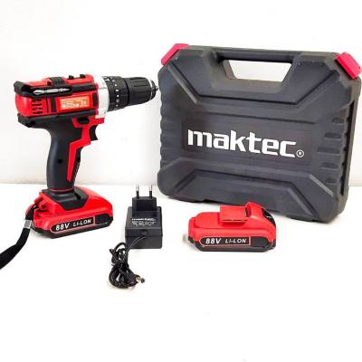 ชุดกระเป๋าสว่านกระแทกไร้สาย maktec 88V 3 ระบบเเบต2ก้อนเเบบเเปรงถ่าน