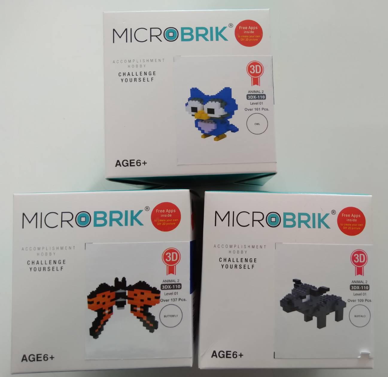 ตัววต่อโมเดล ไมโครบริค 3มิติ แบบ Microbrlk รุ่น 3DX-110 คละแบบ ราคา 99 บาท*ส่งฟรี