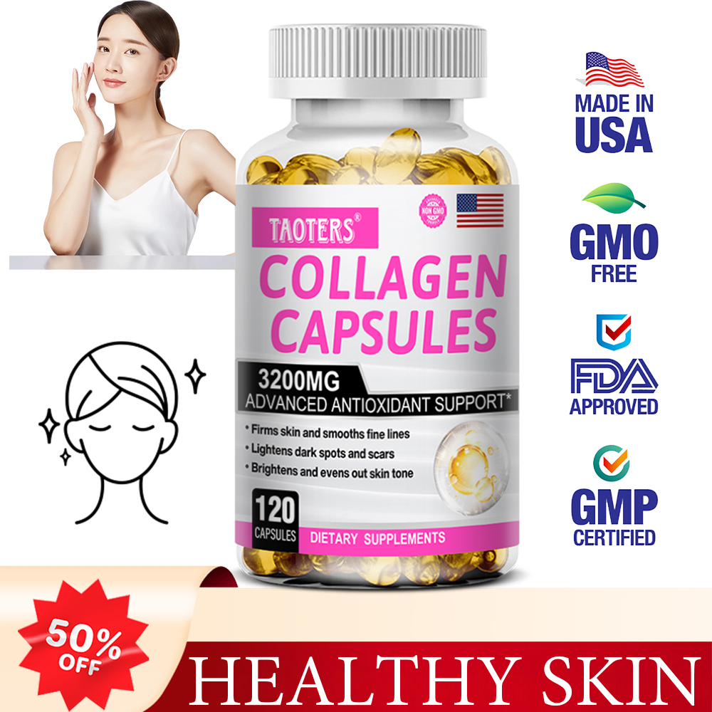 Glutathione and Collagen Supplement - Anti-Aging, Brightening and Healthy Skin for Men and Women. ราคา 150 บาท*ส่งฟรี