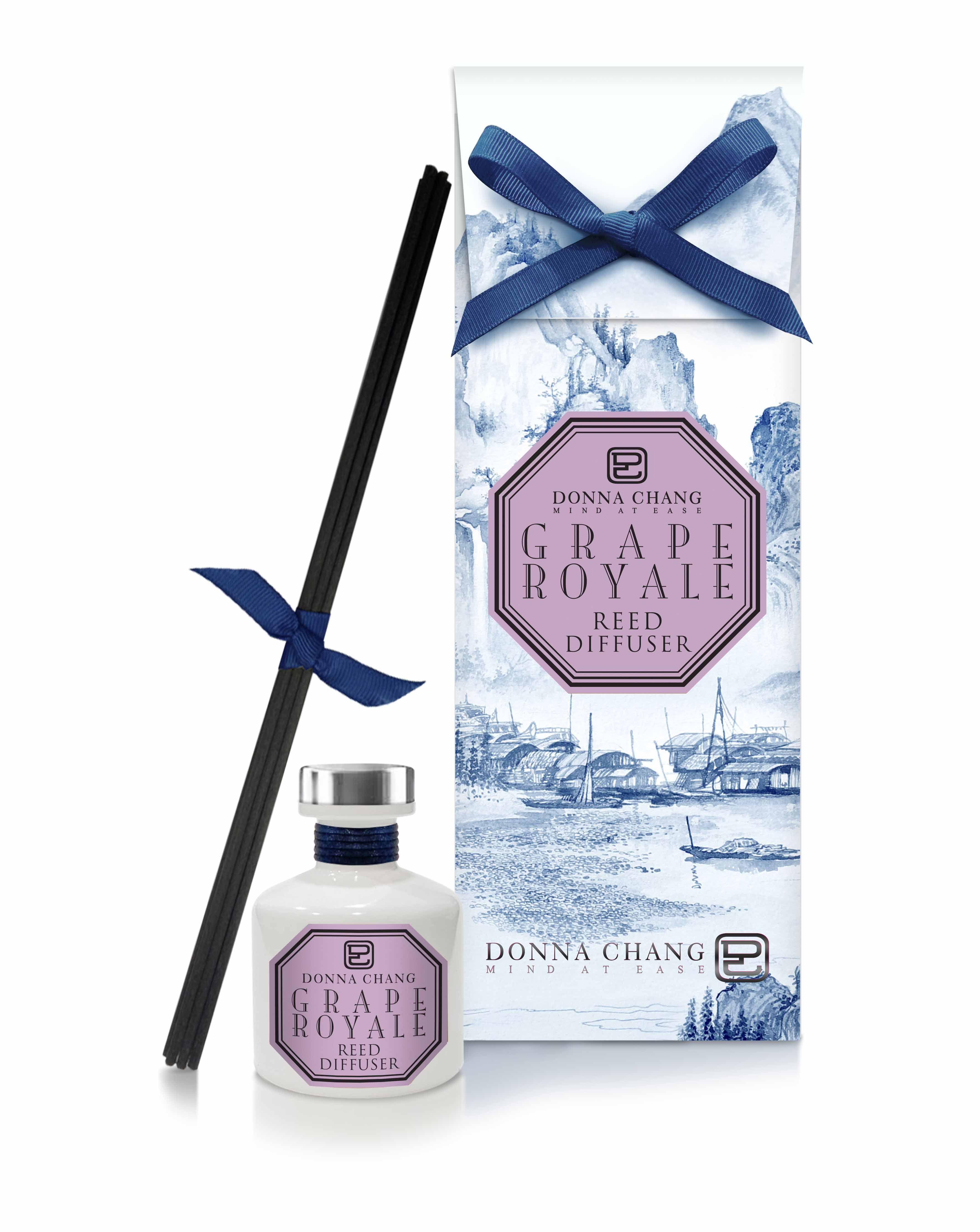 DONNA CHANG Grape Royale Reed Diffuser 50 ml ดอนน่า แชง ก้านไม้หอมกระจายกลิ่น น้ำหอมปรับอากาศ น้ำหอมบ้าน ก้านไม้หอม ราคา 890 บาท*ส่งฟรี