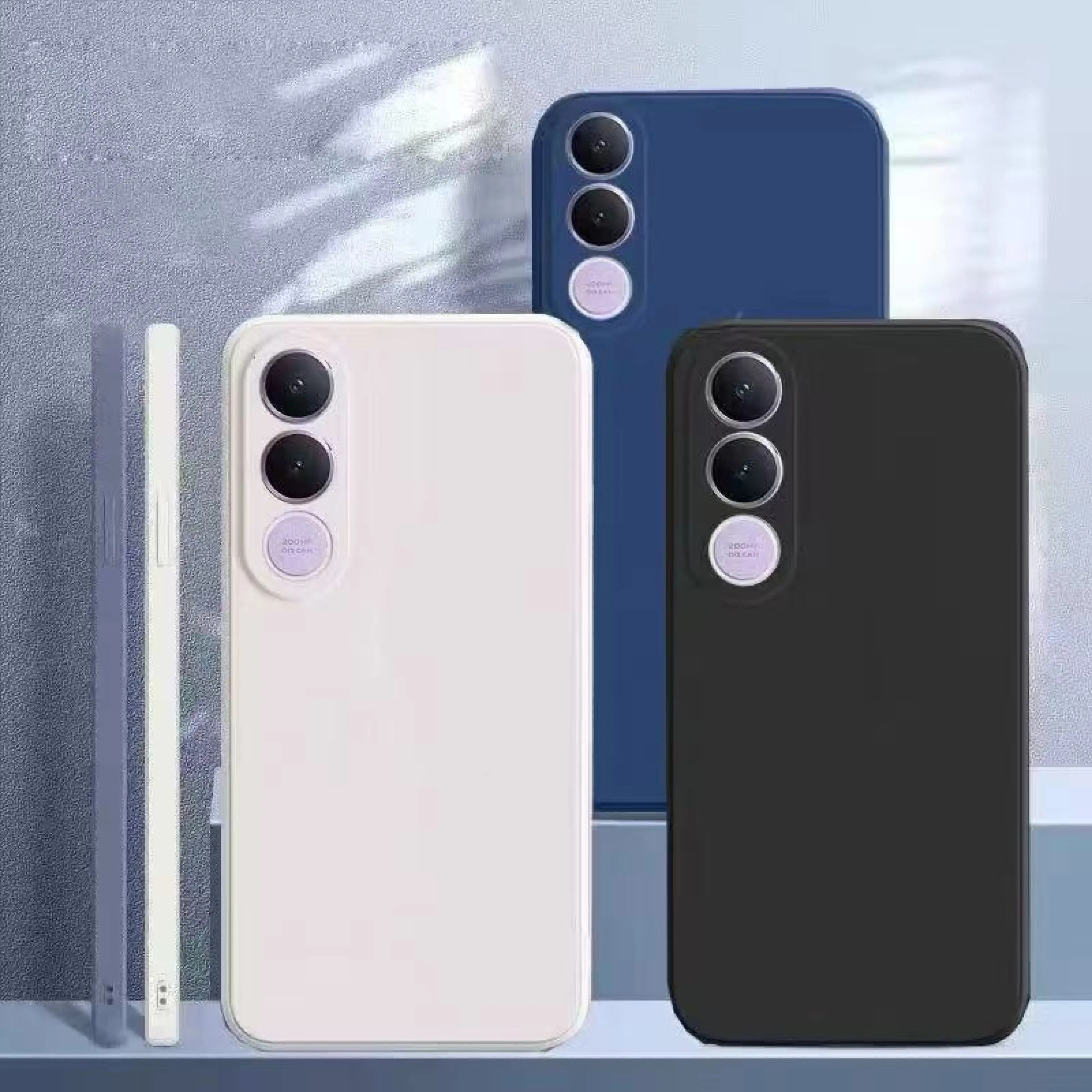 Camera Protection Tpu Case, Solid Color, for Vivo V70Fe, Plastic Velvet Case