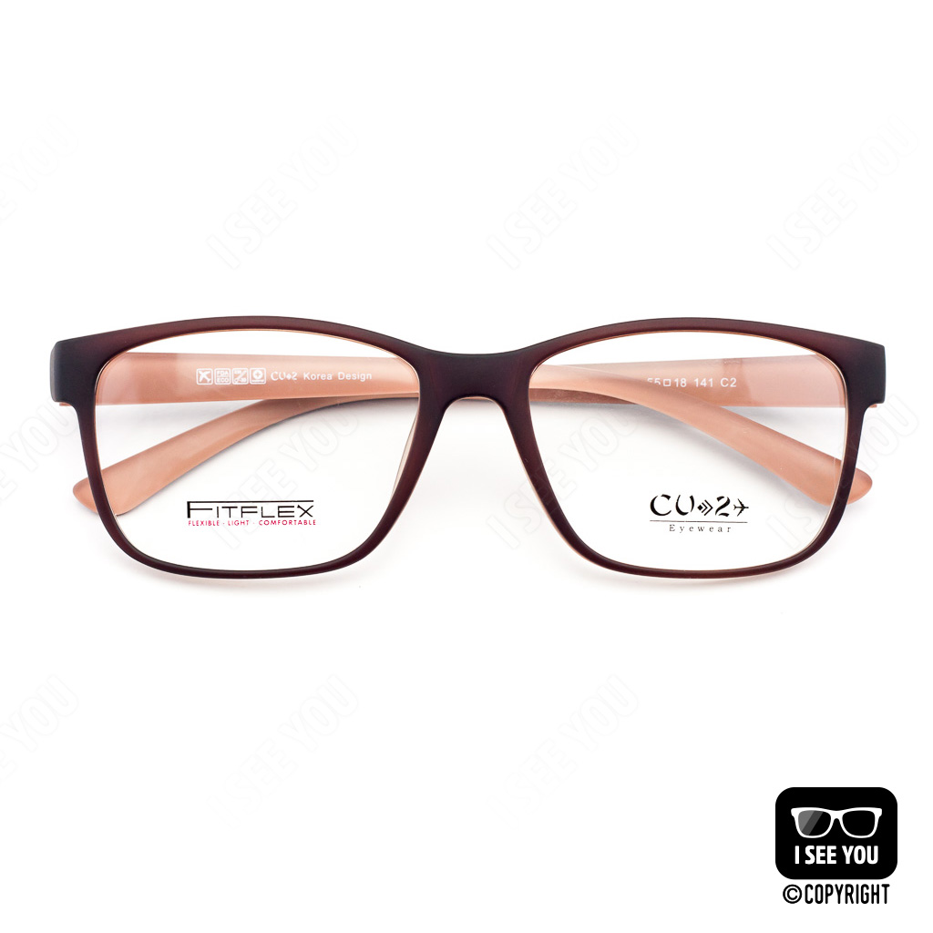 เกี่ยวกับ กรอบแว่นตาเกาหลี CU2 รุ่น Flex TR-90 1020 (สีดำ) วัสดุ TR90 น้ำหนักเบา ทนทาน ยืดหยุ่นสูง บิดงอได้ แถมฟรี กล่องใส่แว่นตาและผ้าเช็ดเลนส์ไมโครไฟเบอร์