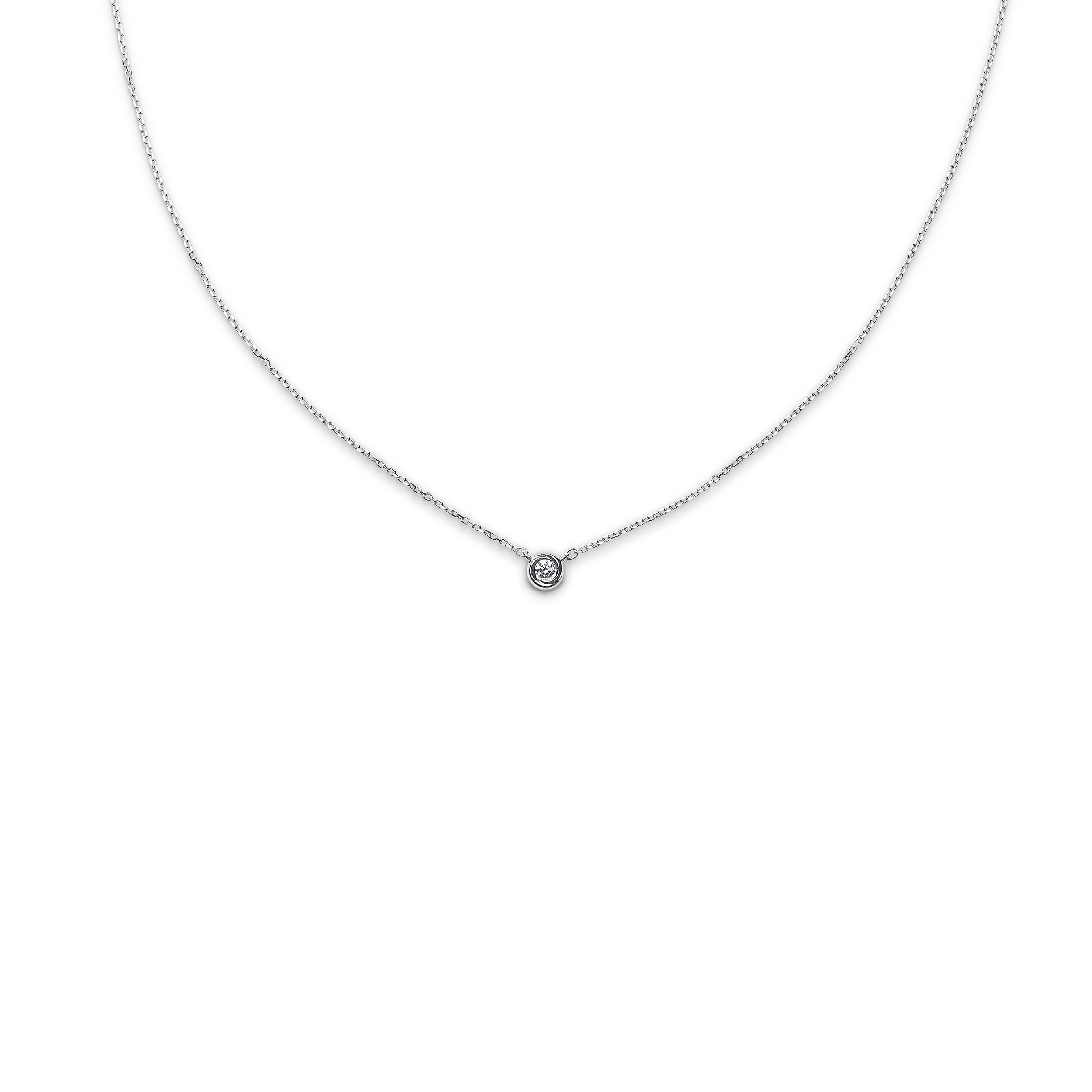 Ananta Timeless Necklace, Ethereal Curve Sole, Stands Out for Its Simple yet Meaningful Design. a Single Diamond Is Casually Placed on a Lightweight Chain, Conveying Timeless Elegance (Nc072). | Ananta Jewelry ราคา 21,800 บาท*ส่งฟรี