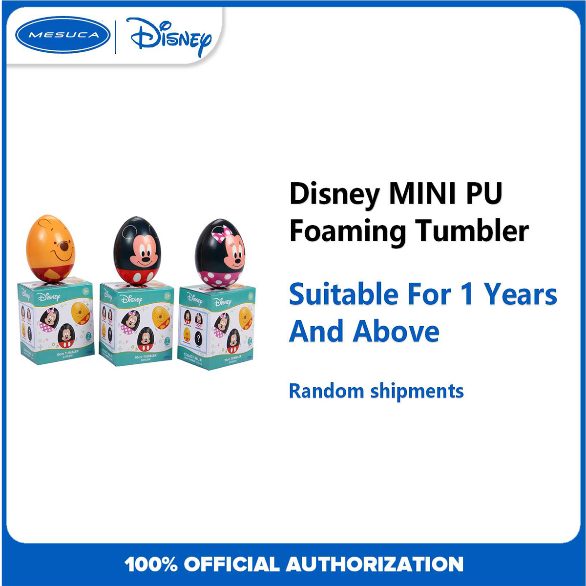 Mesuca Disney Children's Toy Mini Tumbler Mickey Spiderman Cartoon PU Foaming Tumbler ราคา 99 บาท*ส่งฟรี