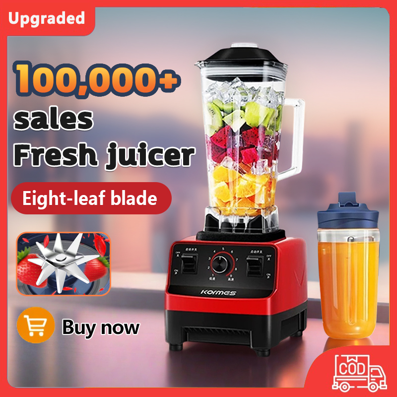 รับประกัน 30 ปี เครื่องปั่นผลไม้ ปั่นผลไม้ ปั่นน้ําแข็ง blender อเนกประสงค์ เครื่องปั่นน้ำผลไม้ เครื่องปั่น เครื่องปั่นสมูทตี้ ความเงียบสูง ราคา 109 บาท*ส่งฟรี
