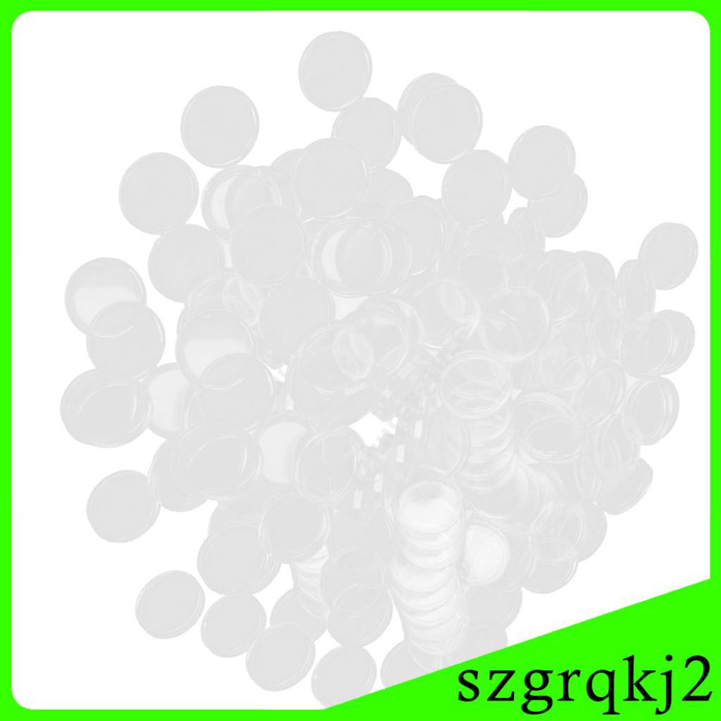 Newest 0pcs Clear Memorial Coin Capsules Case Collect Storage es 21mm