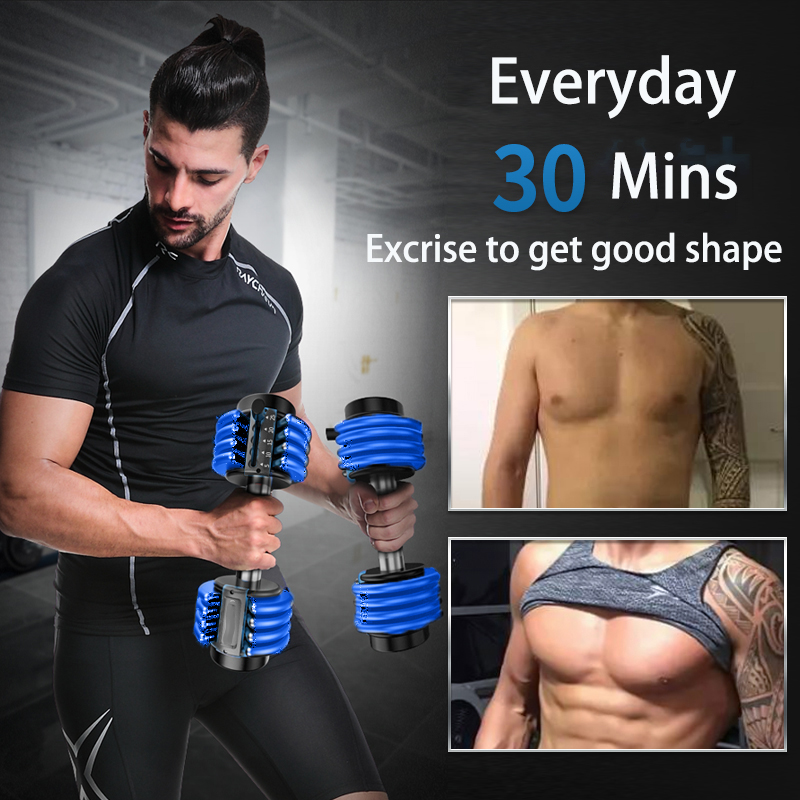 ดูภาพ DoWell Adjustable Dumbbells ดัมเบลที่สามารถปรับได้ขนาด 5lb 10lb 15lb 20lb 25lb 2KG 4KG 7KG 9KG 11.5KG 12KG เพิ่มเติม DoWell Adjustable Dumbbells ดัมเบลที่สามารถปรับได้ขนาด 5lb 10lb 15lb 20lb 25lb 2KG 4KG 7KG 9KG 11.5KG 12KG