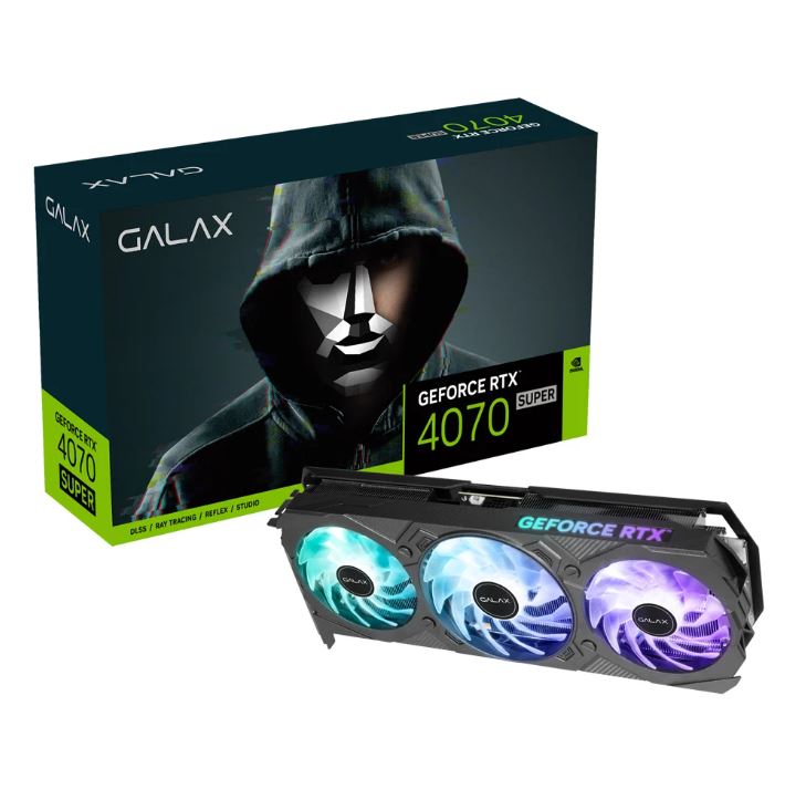 VGA (การ์ดแสดงผล) GALAX GEFORCE RTX 4070 SUPER EX GAMER 1-CLICK OC - 12GB GDDR6X ราคา 28,080 บาท*ส่งฟรี
