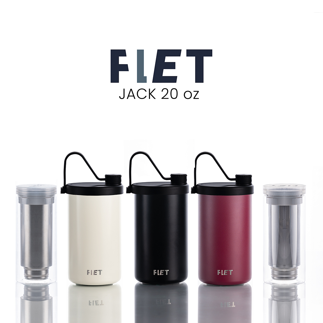 FLET Tumbler JACK 20 oz - แก้วเก็บความเย็น พร้อมแท่งน้ำแข็งแสตนเลส ราคา 836 บาท*ส่งฟรี