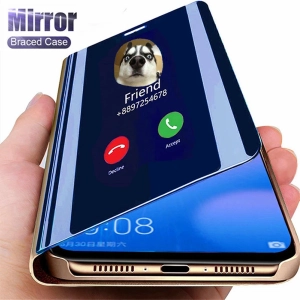 ภาพหน้าปกสินค้าFor Samsung Galaxy S22 Ultra  5G Case Smart Mirror Magnetic Flip Coque Samung Stand Protection Phone Book Cover ซึ่งคุณอาจชอบสินค้านี้