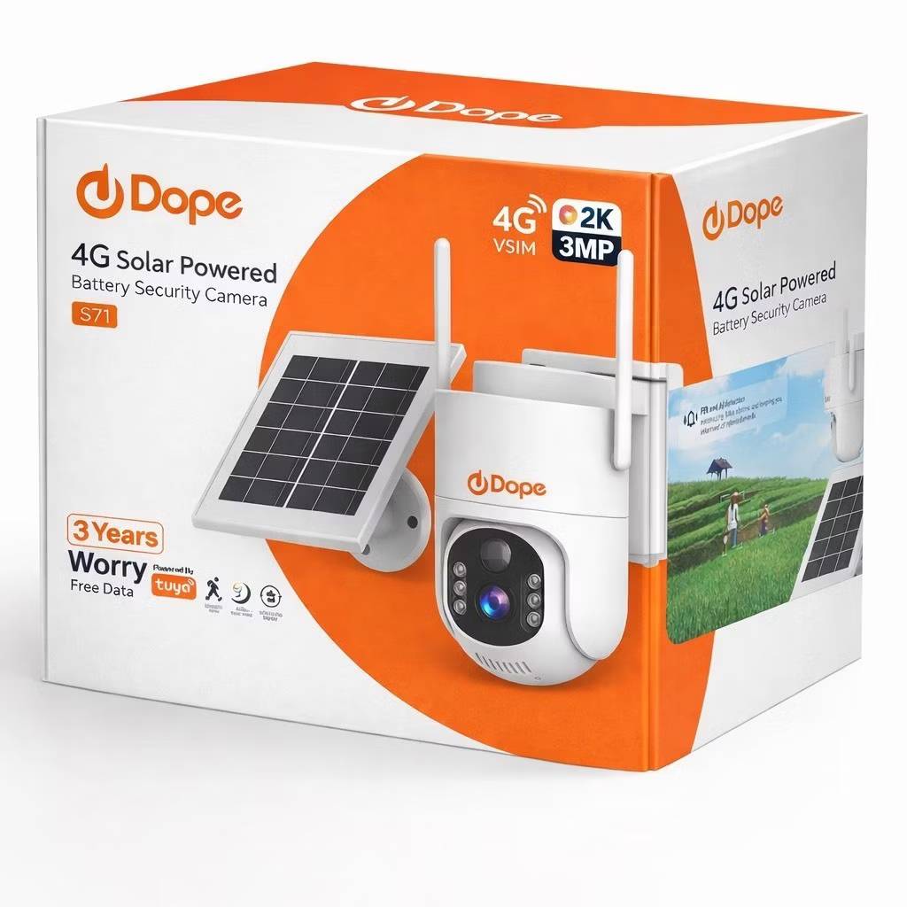 4g Dope Cctv Camera, Model S71 Vsim Solar Cell, Built-In Vsim, Free for 3 Years. ราคา 2,250 บาท*ส่งฟรี