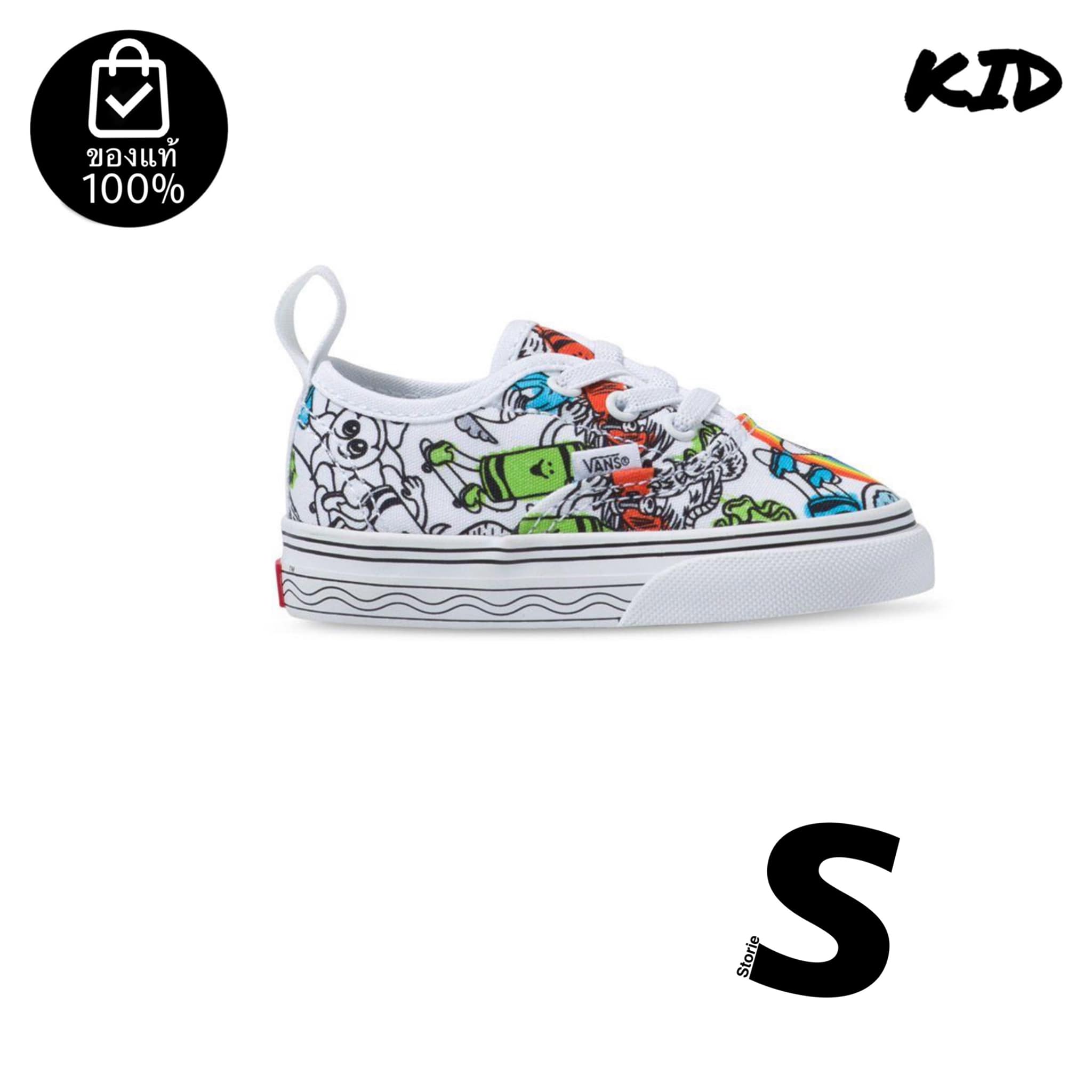 VANS TODDLER AUTHENTIC ELASTIC LACE CRAYOLA DIYSKETCH YOUR WAY TODDLERS *รองเท้าเด็ก* (สินค้ามีประกันแท้) ราคา 2,511 บาท*ส่งฟรี