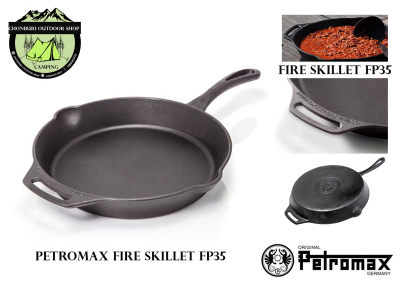 Petromax Fire Skillet fp35กระทะเหล็กหล่อขนาดใหญ่35cm Petromax Fire Skillet fp35กระทะเหล็กหล่อขนาดใหญ่35cm