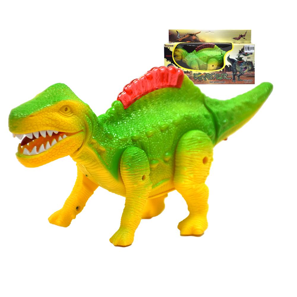 thetoy ไดโนเสาร์ 3D (เดินได้ มีไฟ มีเสียง) มี 2 สีให้เลือก ขนาด 29x9x18 ซม. ของเล่นเด็ก ของเล่นใส่ถ่าน