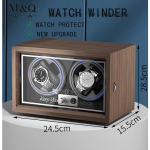 ภาพหน้าปกสินค้าYYMALLของขวัญแบรนด์หรูไม้นาฬิกา Watches Winder2 สล็อตกล่องนาฬิกาอัตโนมัติตู้นาฬิกา Storage Box,กล่องหมุนนาฬิกาอัตโนมัต,กล่องนาฬิกา กล่องหมุนนาฬิกา ทรงตั้ง ปรับได้4โหมด ประกัน6เดือน ชำระเงินปลายทางได้ครับ watch winder ซึ่งคุณอาจชอบราคาและรีวิวของสินค้านี้