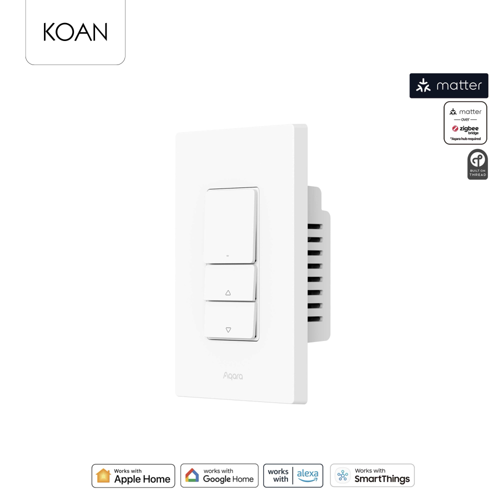 Aqara Dimmer Switch H2 Us Smart Light Dimmer Switch the Dimmer Switch Supports Matter. ราคา 2,290 บาท*ส่งฟรี